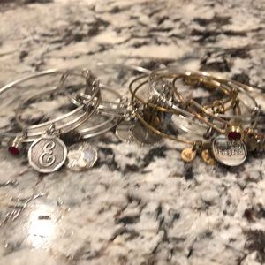 Alex and Ani Bracelets(set)